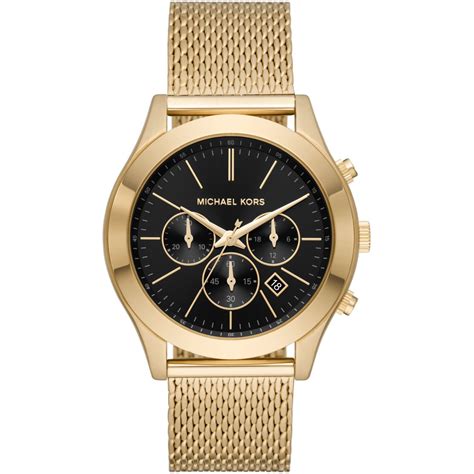 michael kors men's runway chronograph|Michael Kors slim runway black.